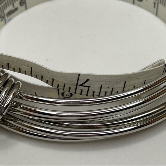 Paparazzi Multi Silver Tone Bangle Bracelet - Picture 6 of 6